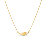 Esme Feather Gold Plated Necklace