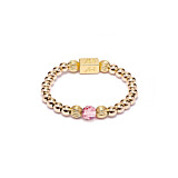 Aster Gold Plated Ring - Rose