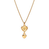 Itsy Bitsy Gold Plated Necklace - Vintage Heart
