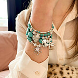 Capri Turquoise Silver Bracelet Stack