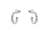 Outlet NU & MII Havana Hoop Silver Earrings