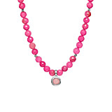 NU & MII Seville Pink Silver Necklace