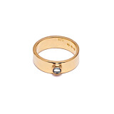 Outlet Samara Crystal Gold Ring - Clear Crystal