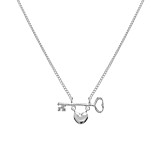 Outlet Key to Your Heart Silver Necklace