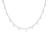 Outlet NU & MII Pearl Drop Silver Necklace