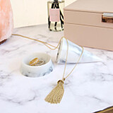 Gili Tassel Gold Necklace
