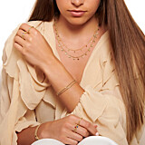 Outlet Dainty Heart and Star Gem Gold Necklace