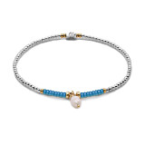 Maisie Mixed Metal Pearl Bracelet - Choice of Colour