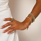 Joy Turquoise Gold Plated Ring