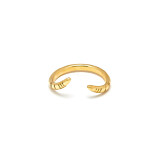 Outlet NU & MII Tusk Gold Ring