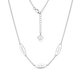 Memory Lane Trio Silver Necklace - Personalised
