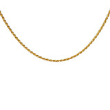 NU & MII Mini Rope Chain Gold Plated Necklace
