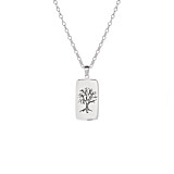 42 Men's Tree of Life Silver Necklace