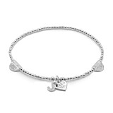 Lulu Silver Charm Bracelet - Initial