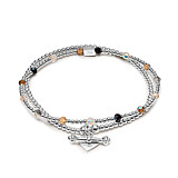 Eve 925 Sterling Silver Crystal Bracelet Stack