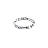Outlet Twisted Silver Ring