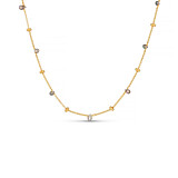 Labradorite Teardrop Gold Plated Necklace