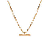 NU & MII Limelight Bar Gold Plated Chain Necklace