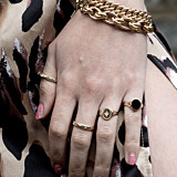 Outlet NU & MII Star Signet Gold Plated Ring