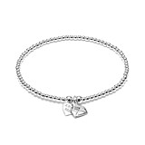 Santeenie Silver Charm Bracelet - Love Letter