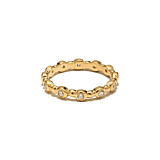 NU & MII Shine Gold Plated Ring