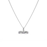 Spirit T-Bar 925 Sterling Silver Chain Necklace - Choice of Colour