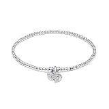Santeenie Silver Charm Bracelet - Spiral