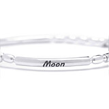 Love You to the Moon and Back Silver Charm Bracelet