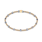 Mirage Storm Crystal Gold Plated Bracelet