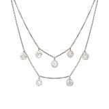 Seven Chakra Silver Necklace