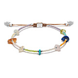 Rainbow Silver Friendship Bracelet