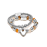Mary 925 Sterling Silver Crystal Ring Stack