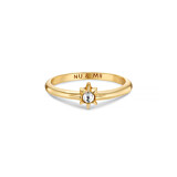 NU & MII Glitz Star Gold Plated Ring
