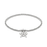 Santeenie Silver Charm Bracelet - Fine Star