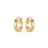 NU & MII Mini Twist Huggy Hoop Gold Plated Earrings