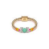 Boho Neon Gold Plated Ring