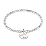 Hera Pearl Personalised Silver Charm Bracelet - Bridesmaid