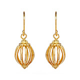 Outlet Ovalo Matte Gold Earrings