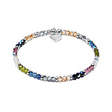 Crystal Delight Silver Bracelet Stack