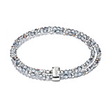 Looped Mini Blisski Silver Bracelet - Storm Crystal