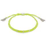 Amigo Silver Bracelet - Neon Yellow