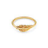 Esme Feather Gold Plated Ring