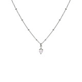 Empress Pearl Silver Necklace