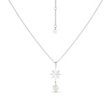 Wish Upon A Star Pearl Silver Necklace
