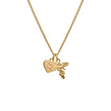 Stay Safe My Guardian Angel Gold Necklace