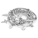Treasure Island Silver Bracelet Stack