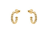 Outlet NU & MII Havana Hoop Gold Plated Earrings