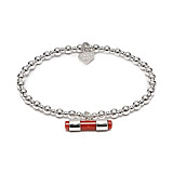 Spirit T-Bar 925 Sterling Silver Bracelet - Choice of Colour