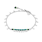 Shangri-La Silver Anklet - Turquoise