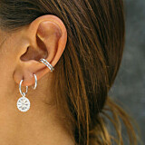 NU & MII Double Ear Cuff - Silver